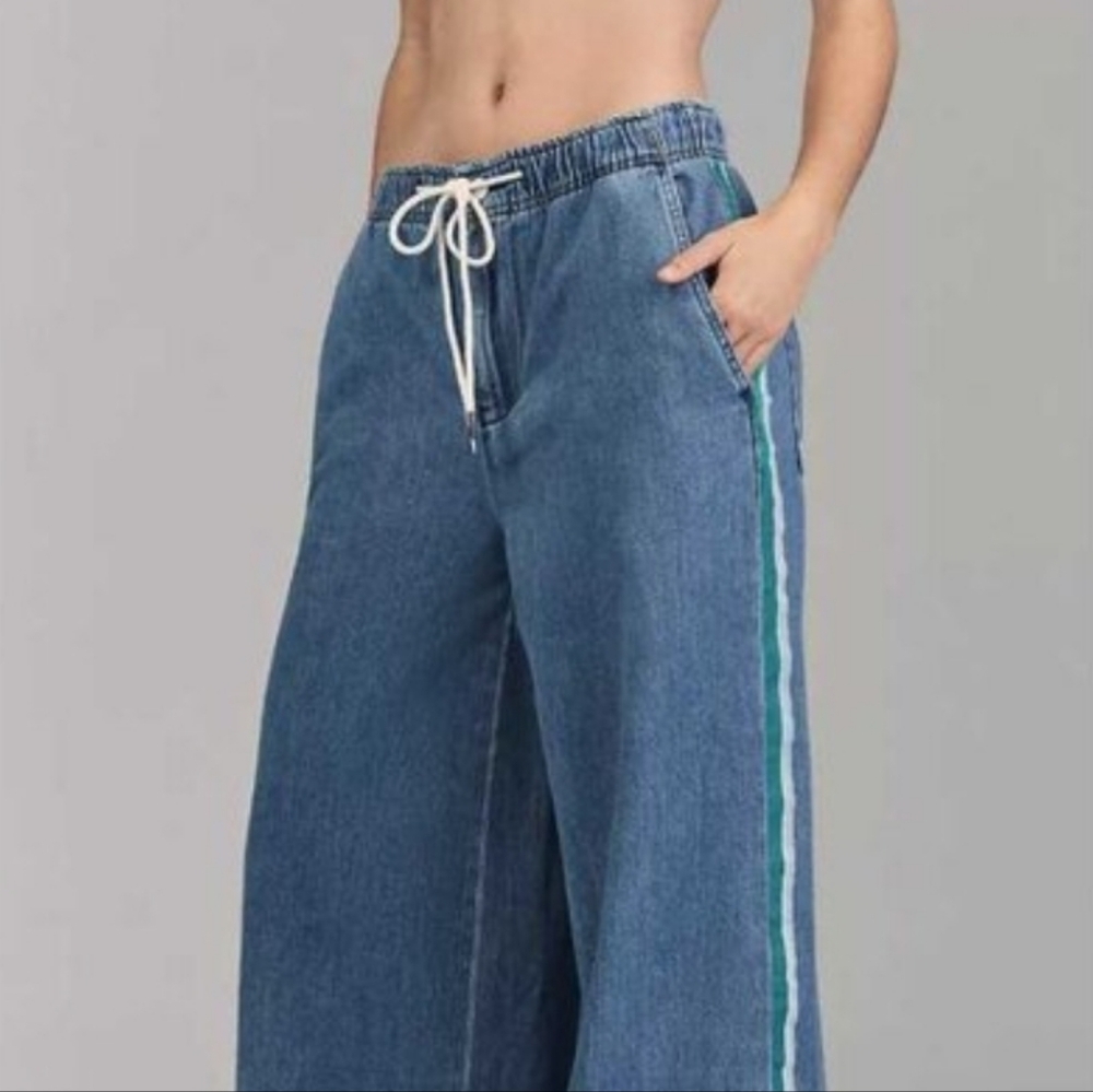 Pilco The Surfer‎ Wide Leg   Stripe Jeans - Picture 5 of 16